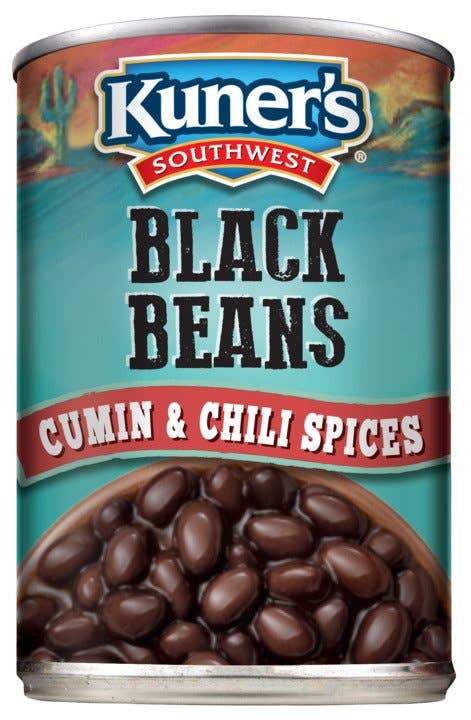 Kuner's Southwest Black Beans w/Chili Spices, 15oz
