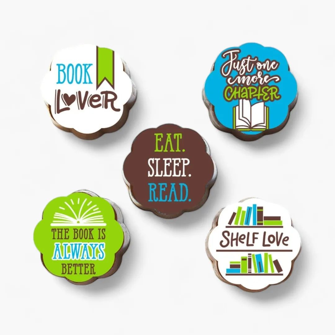 Chouquette Chocolates Book Lovers Chocolate Covered Caramels (Box of 5)