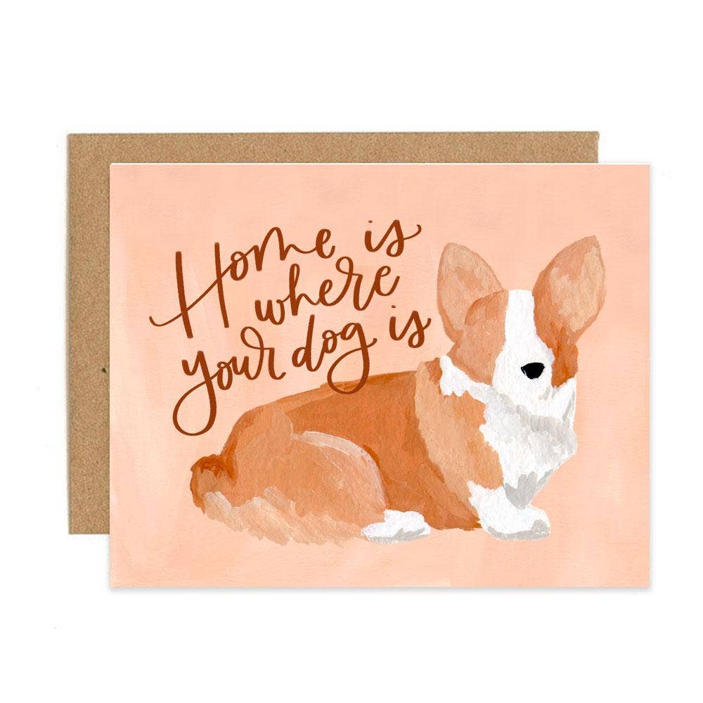 Greeting Card - Corgi Home Housewarming