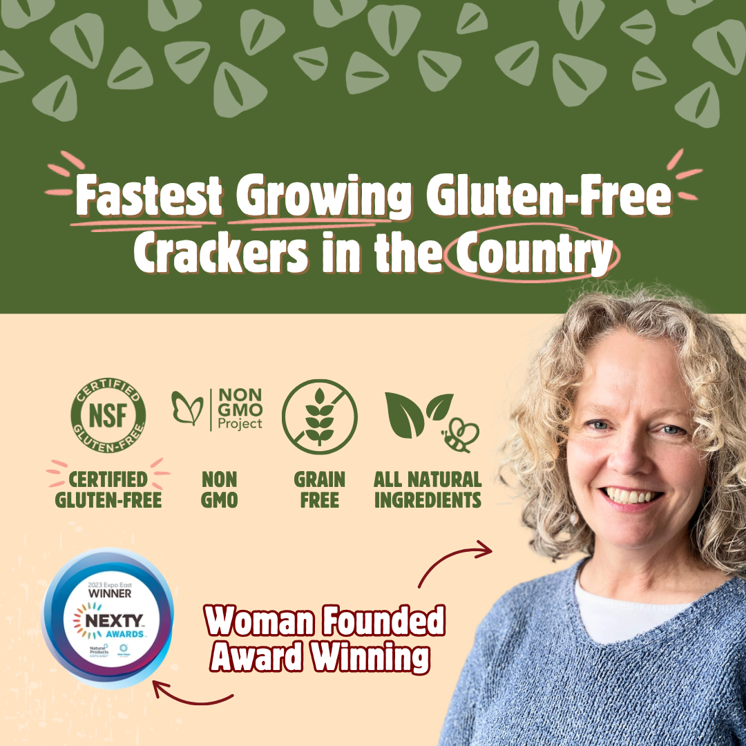 Savory Fig & Thyme Crisps | Gluten-Free Crackers | Snacks