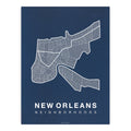 Native Maps New Orleans, LA Neighborhood City Map Poster