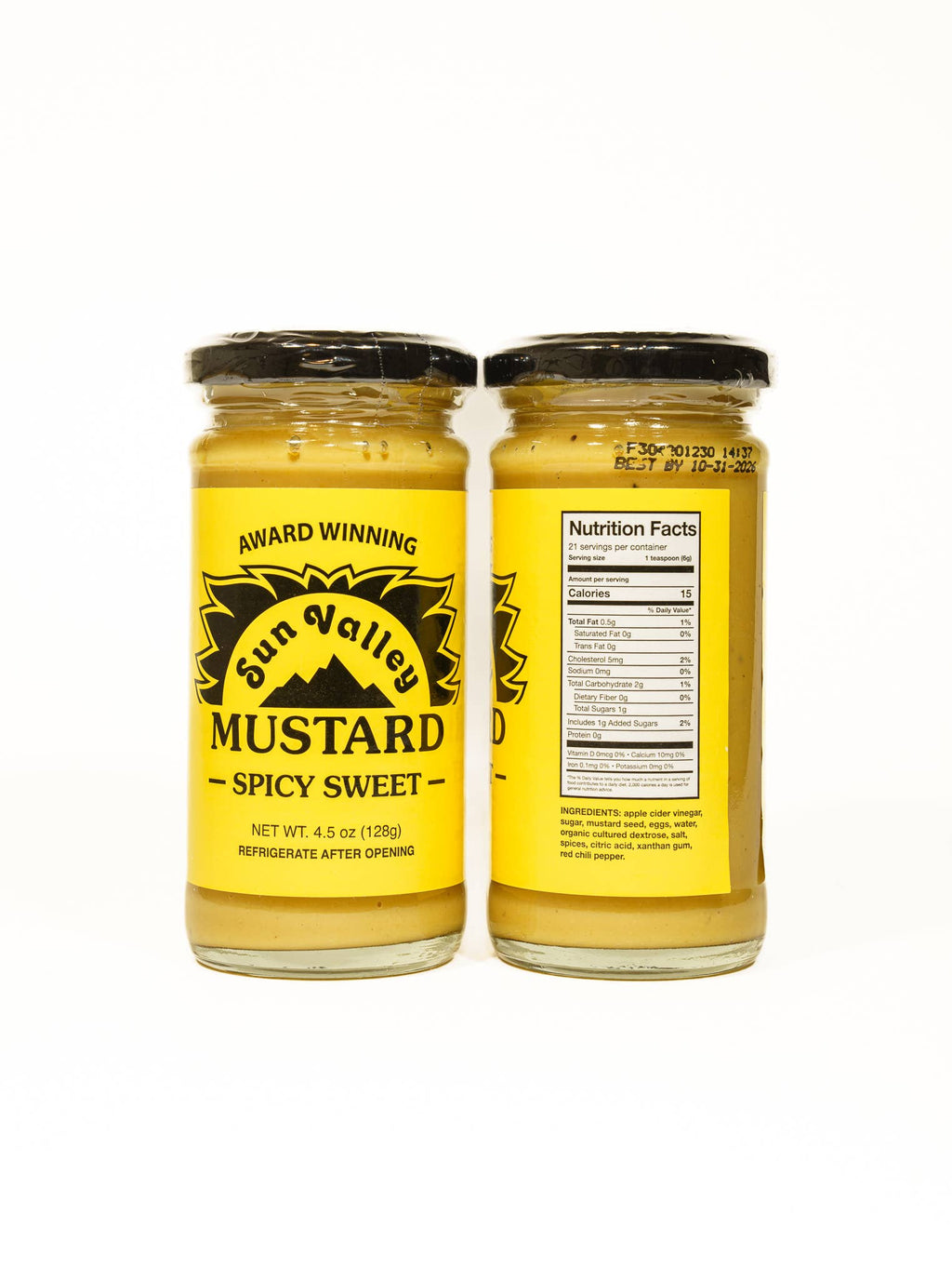 Sun Valley Mustard 4.5 oz Spicy Sweet Mustard