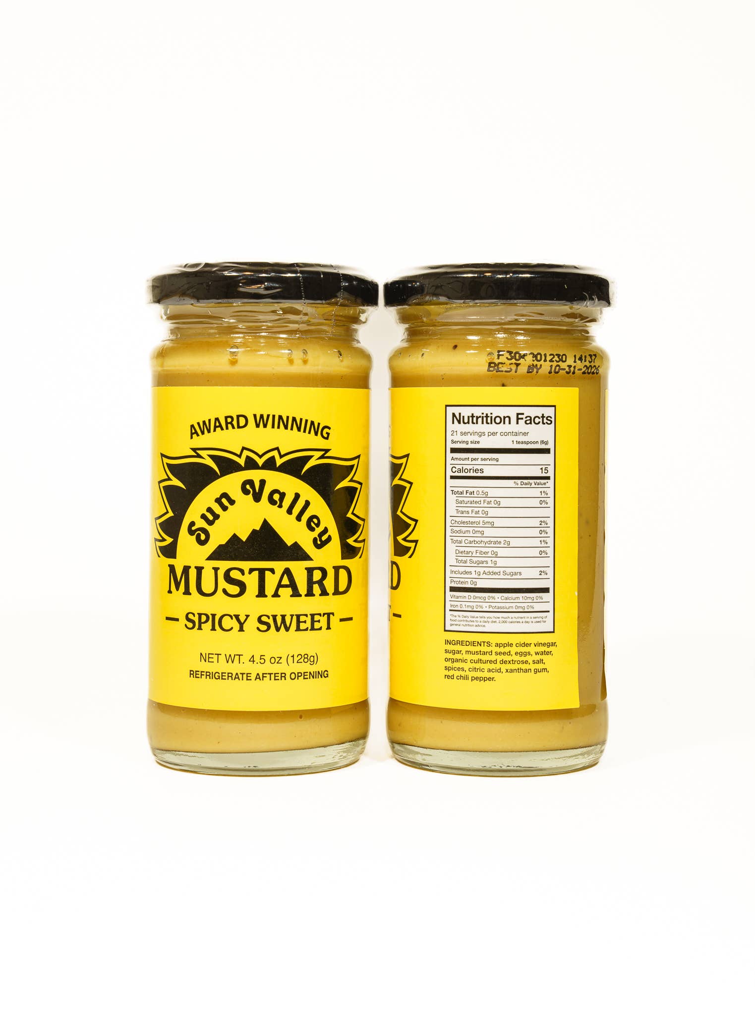 Sun Valley Mustard 4.5 oz Spicy Sweet Mustard