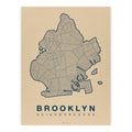 Native Maps Brooklyn, NY Neighborhood City Map Poster