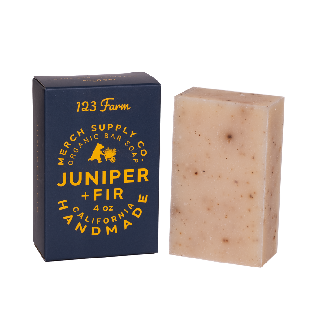 123 Farm Juniper + Fir | Organic Bar Soap, 4 oz