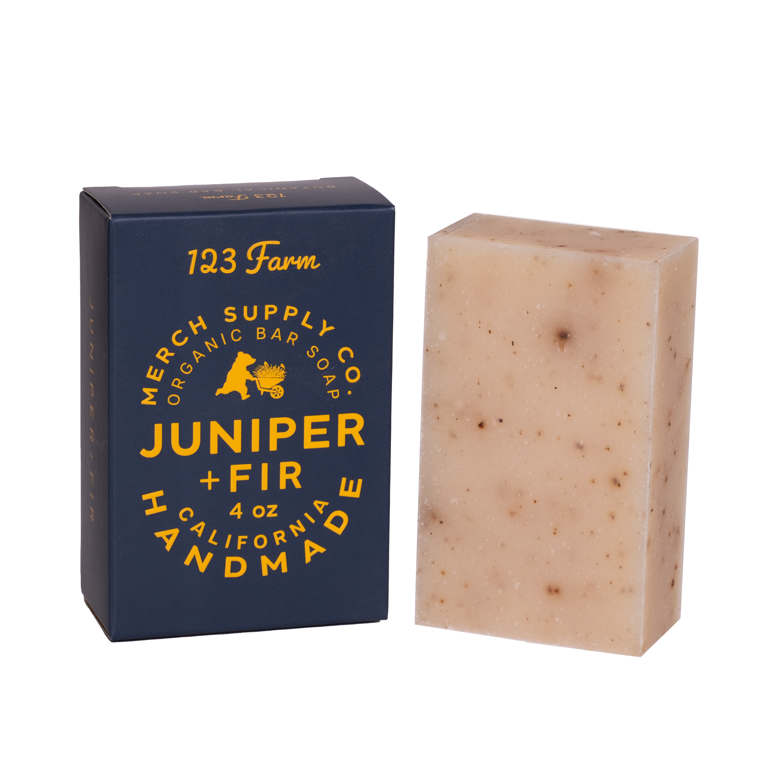 123 Farm Juniper + Fir | Organic Bar Soap, 4 oz