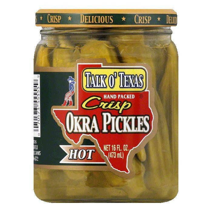 Talk O' Texas Okra Hot, 16 OZ