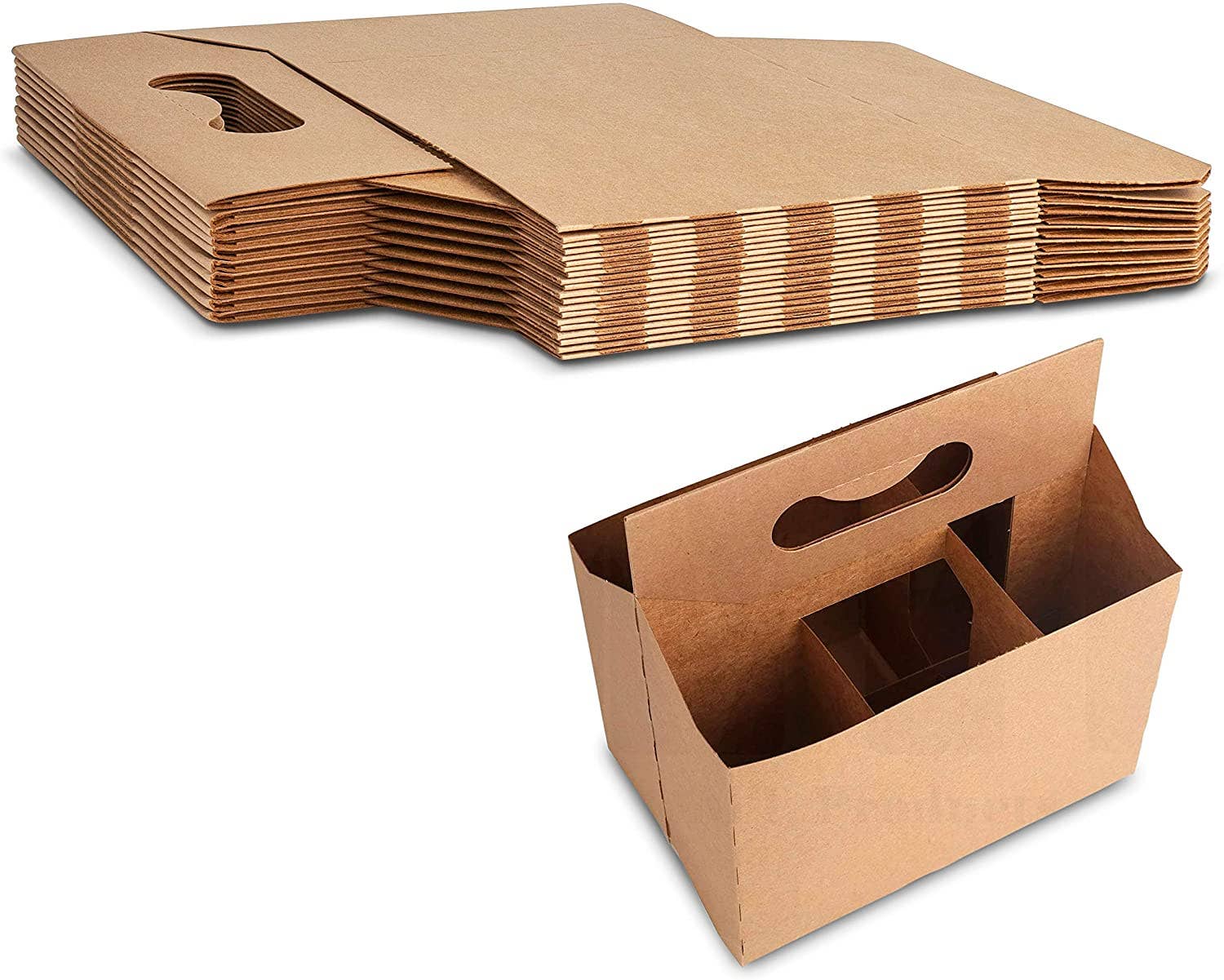Six Pack Kraft Soda Holder, 160ct