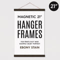 Magnetic Wood Hanging Poster Frame 21"