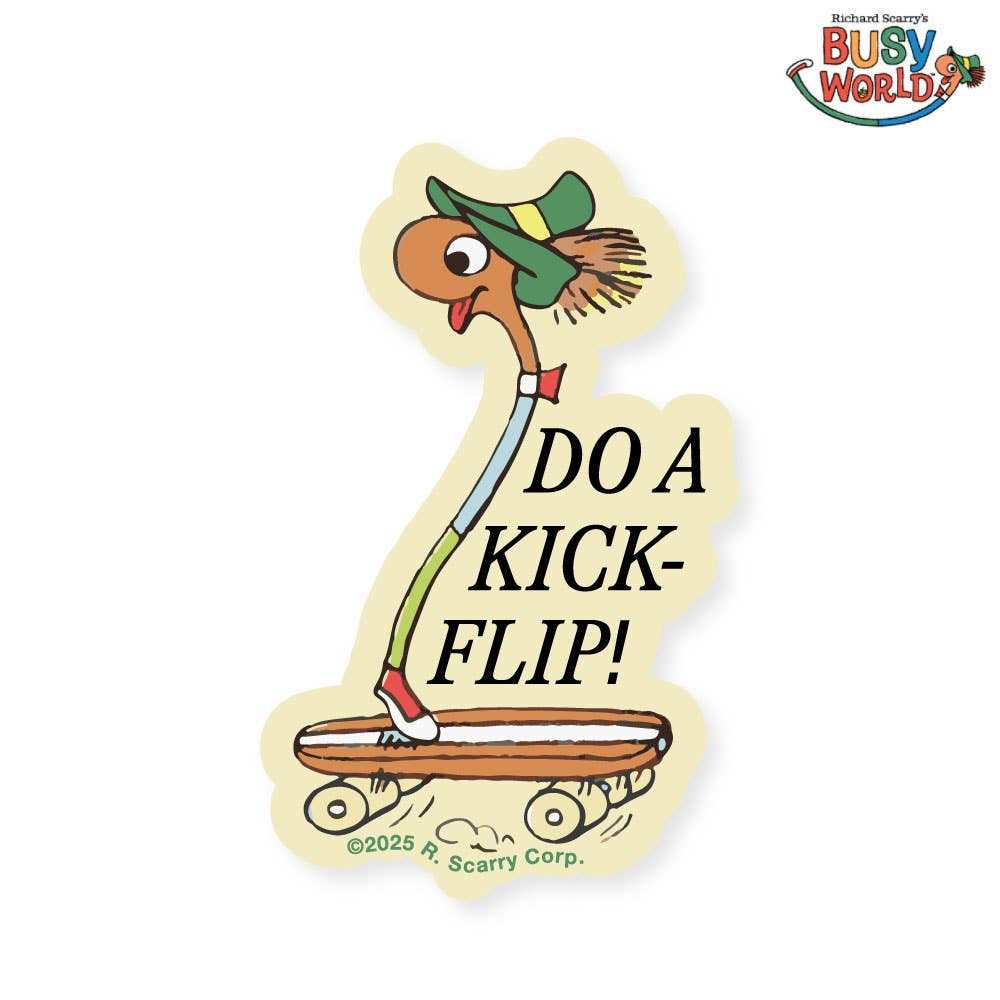 Sticker - Three Potato Four x Richard Scarry® - Lowly Kickflip