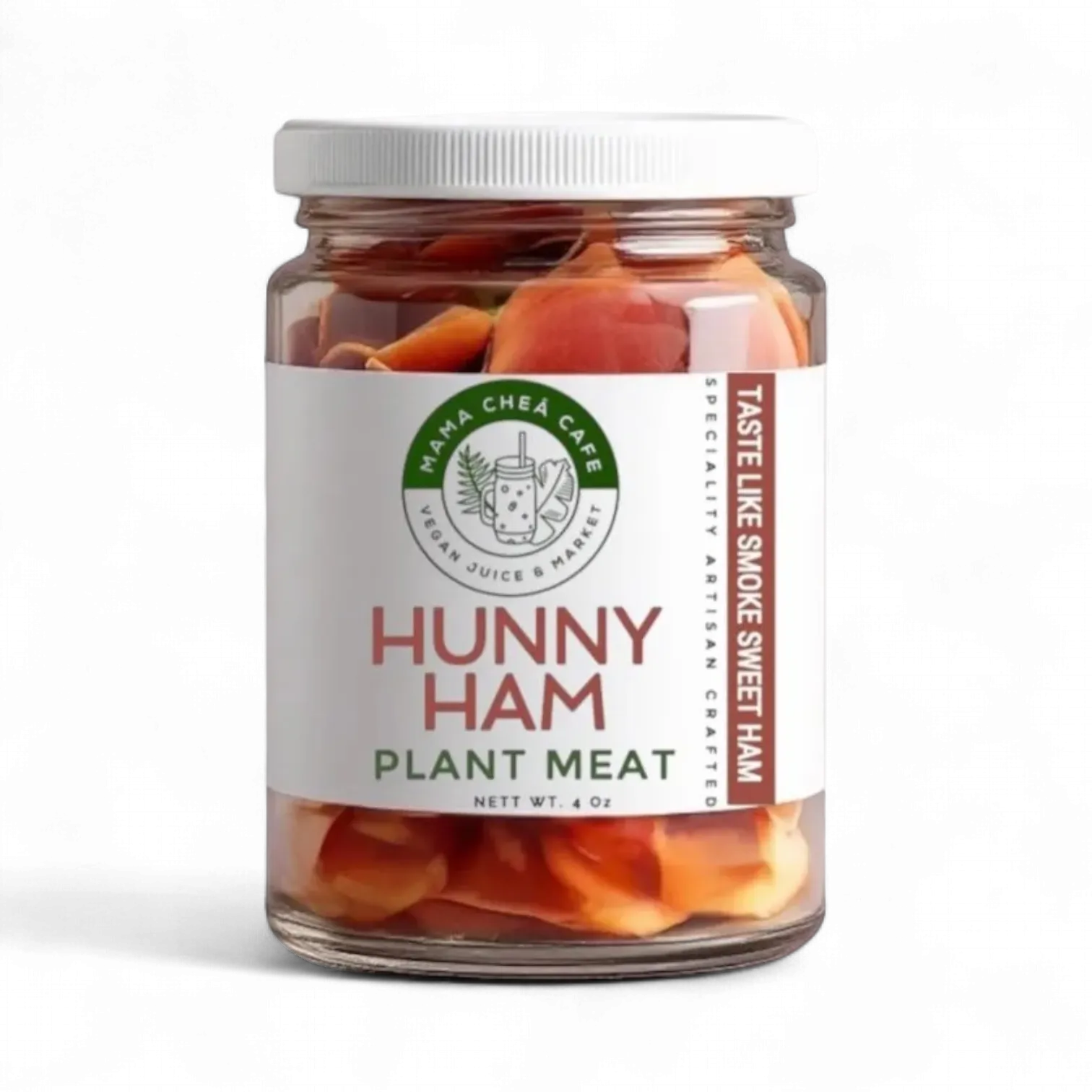 Forage Earth & Ocean Vegan Hunny Ham Cold Cut – Plant-Based, Pork-Free, Gluten-Free (4 oz)