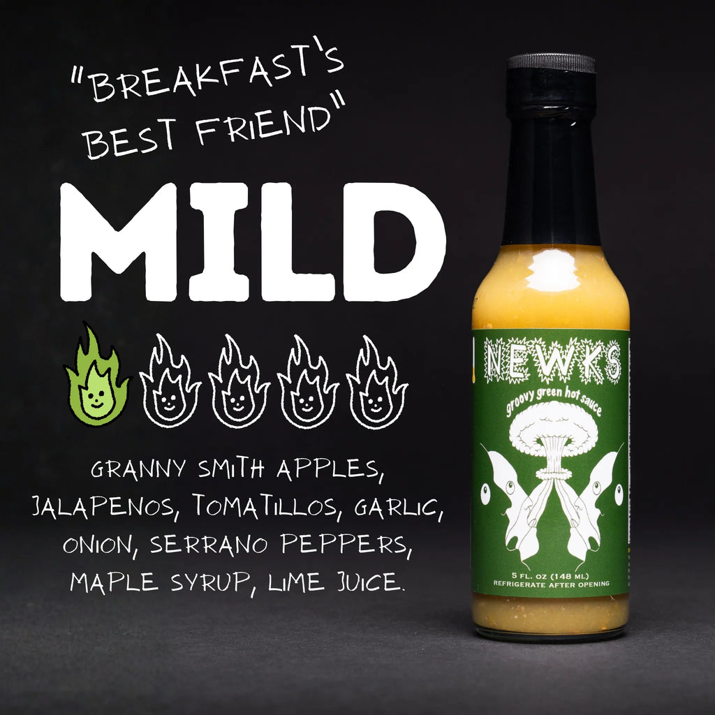 Newks 'Groovy Green' Hot Sauce (Mild)